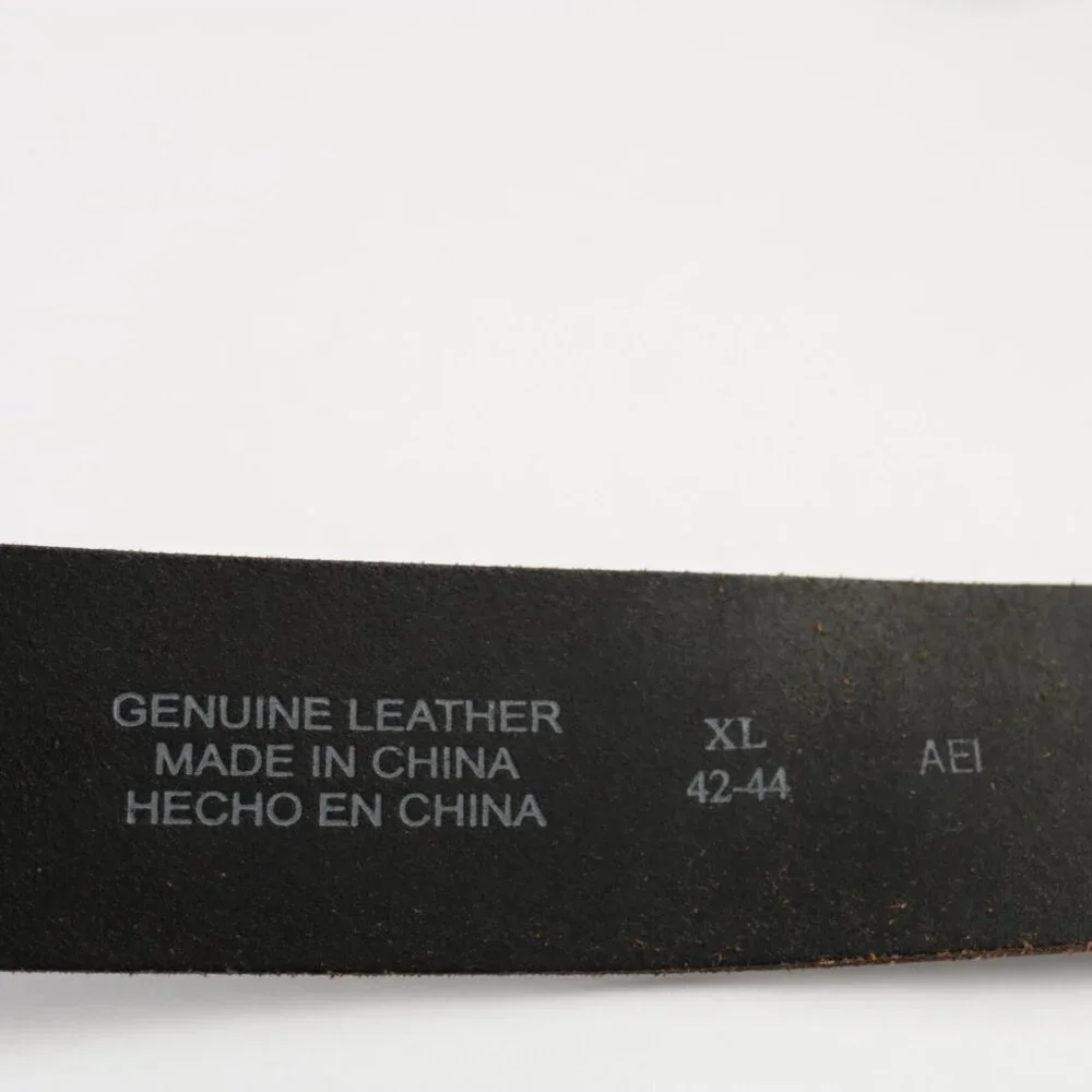 Levis Mens Belt Size XL Extra Large‎ 42 44 Brown Leather 2